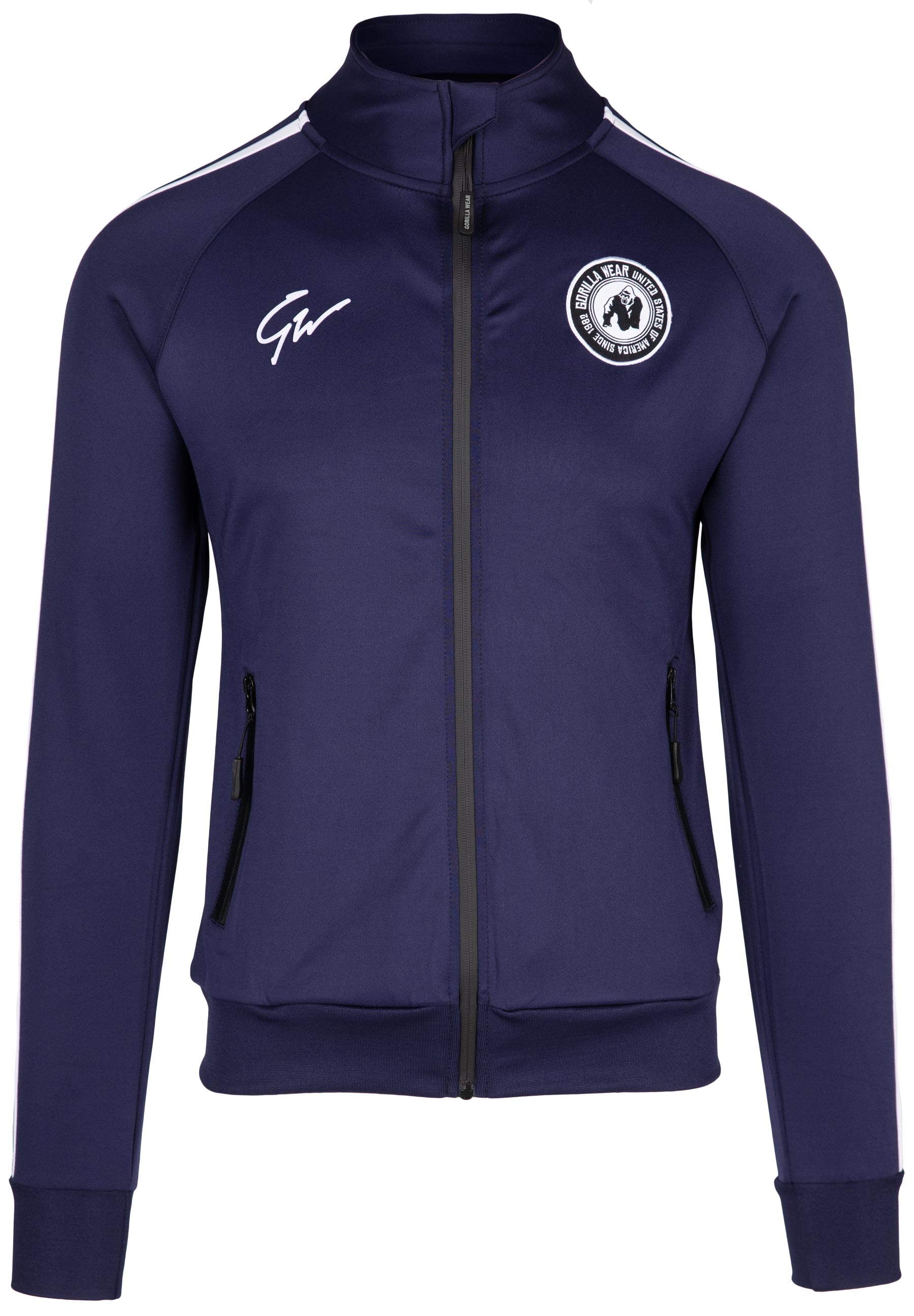 Gorilla Wear Stratford Track Jacket, Navy Blue