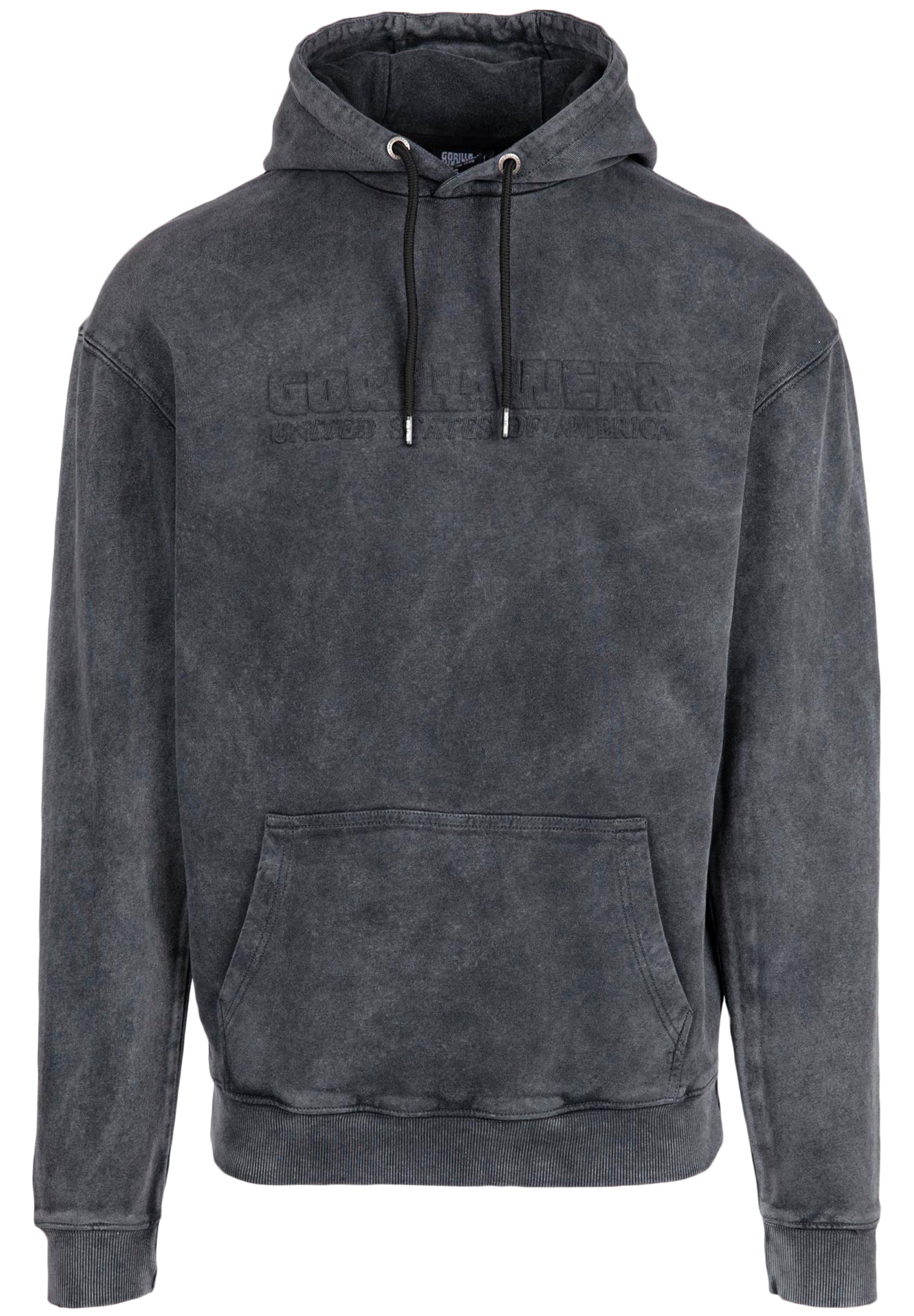 Gorilla Wear Crowley Oversized Men's Hoodie, washed grey