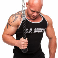 C.P. Sports One Hand Triceps Rope, black