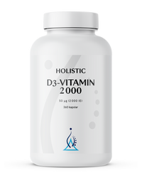 Holistic D3-vitamin 2000, 360 kapslar