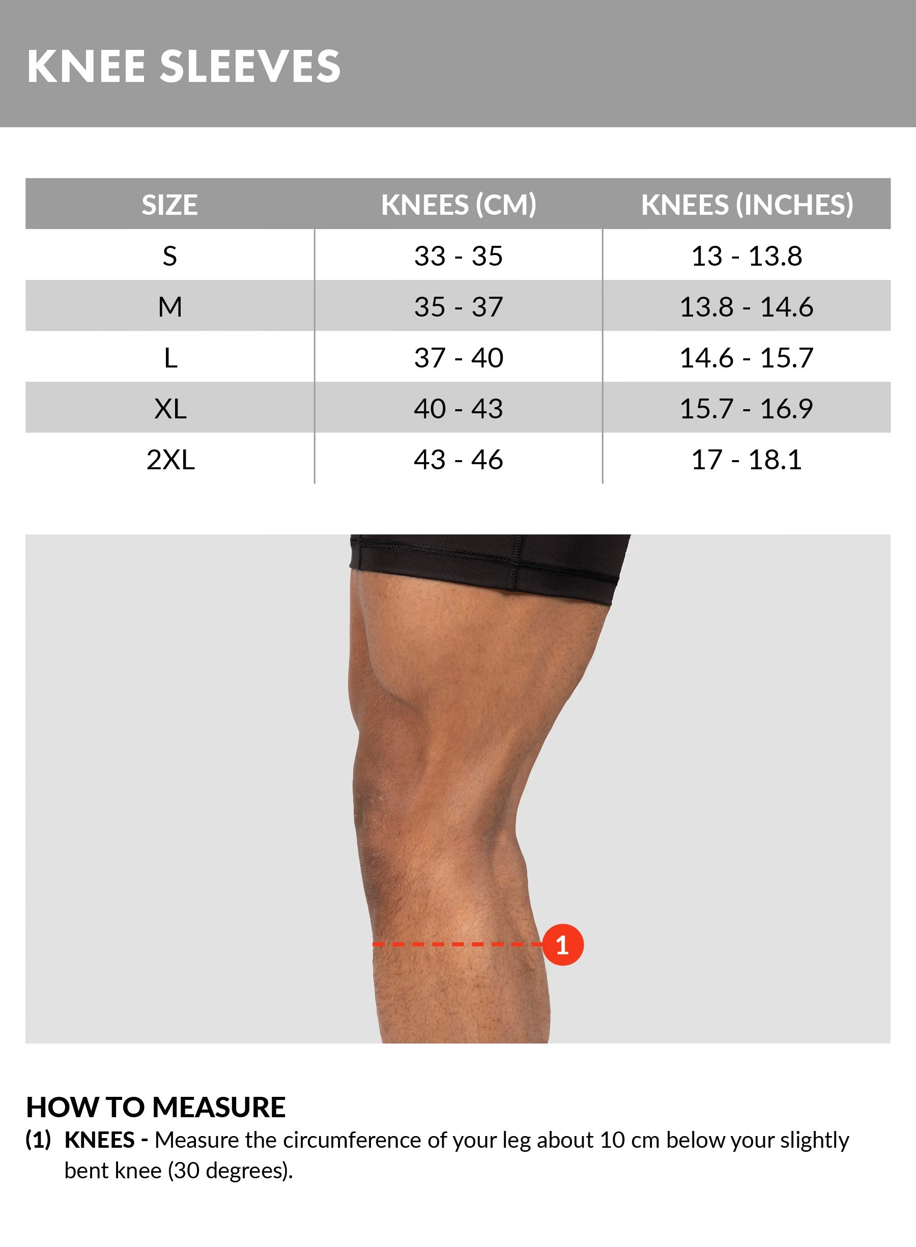 Gorilla Wear 5 MM Knee Sleeves, black