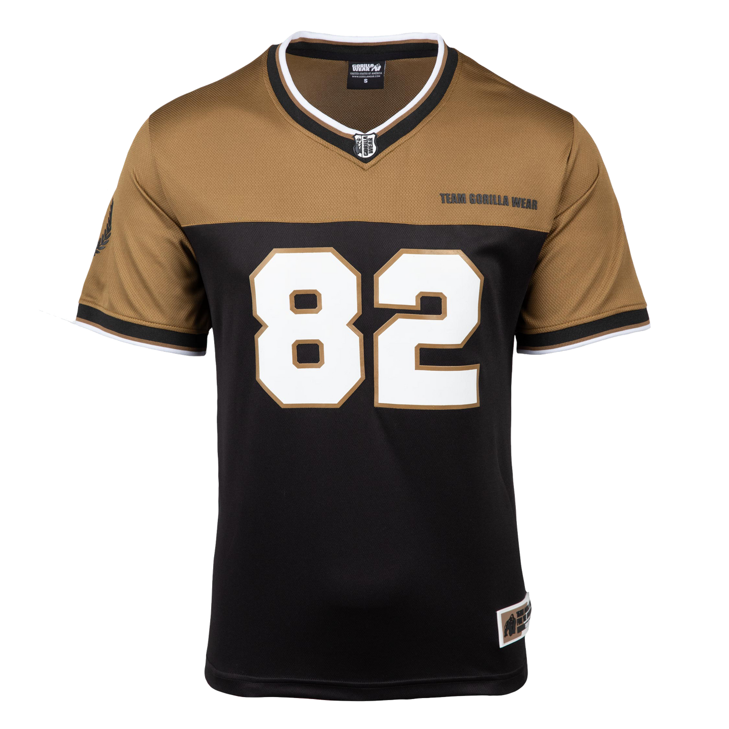 Gorilla Wear Trenton Football Jersey, black/gold