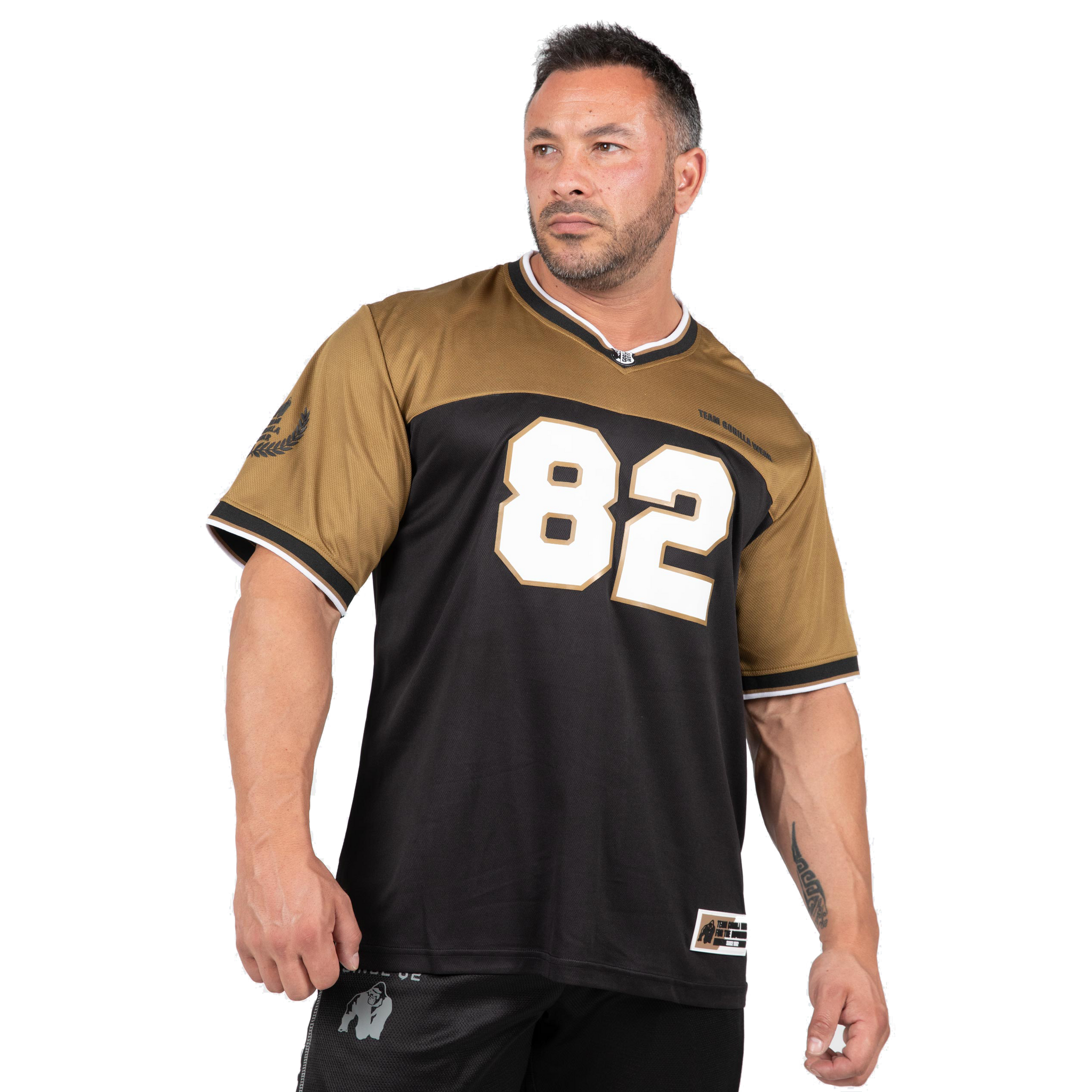 Gorilla Wear Trenton Football Jersey, black/gold