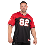 Gorilla Wear Trenton Football Jersey, black/red