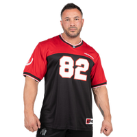 Gorilla Wear Trenton Football Jersey, black/red