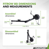 Tunturi Platinum RW30 Rower – Roddmaskin med vattenmotstånd och realistisk känsla