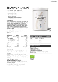 Holistic Hampaprotein ekologisk, 400 g