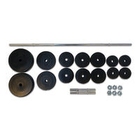 TITAN LIFE Weight Set Viktset 60kg – kompakt och komplett styrkeset