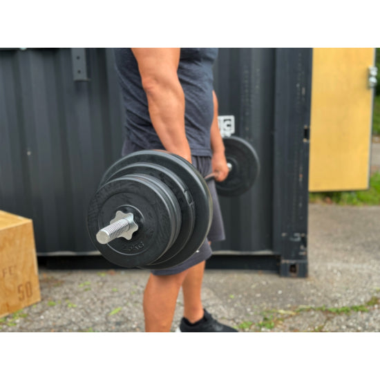 TITAN LIFE Weight Set Viktset 60kg – kompakt och komplett styrkeset