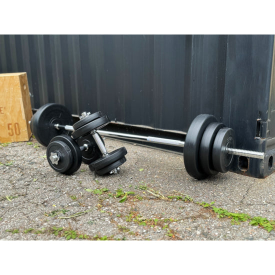 TITAN LIFE Weight Set Viktset 60kg – kompakt och komplett styrkeset