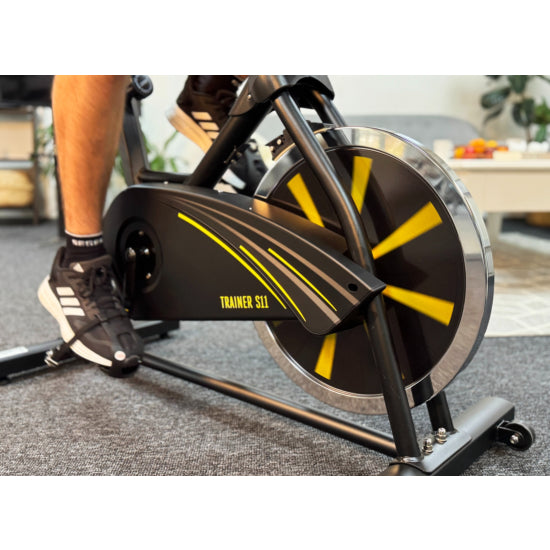 TITAN LIFE Spinbike Trainer S11 -  robust cykel för seriös hemmaträning