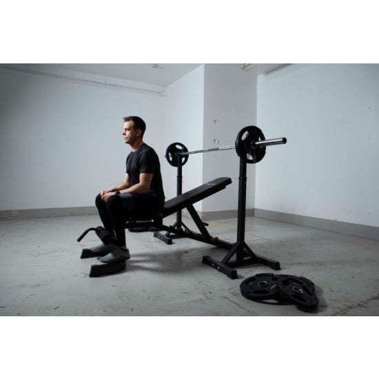 TITAN LIFE Weight Set Viktset 100 kg (Garage Gym) – komplett styrkepaket för hemmaträning