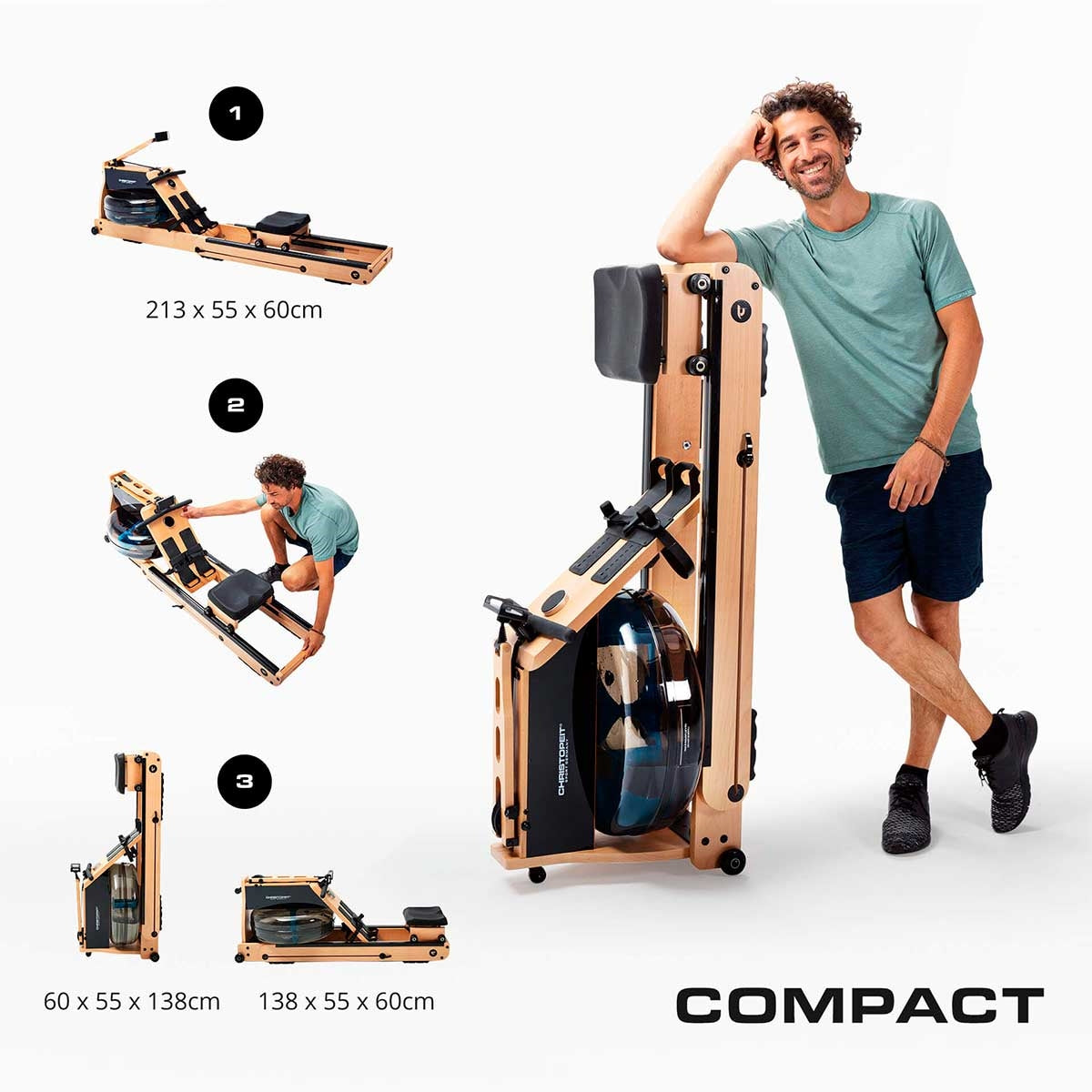 Christopeit Top Sport Roddmaskin WP5000 Waterrower