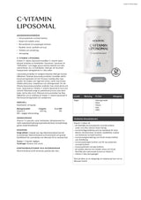 Holistic C-vitamin liposomal, 60 kapslar