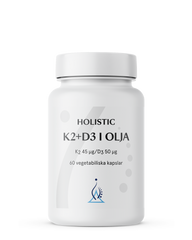 Holistic K2+D3 i olja, 60 kapslar