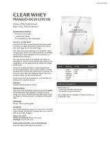 Holistic Clear Whey mango och litchi, 500g