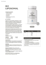 Holistic B12 liposomal, 60 kapslar
