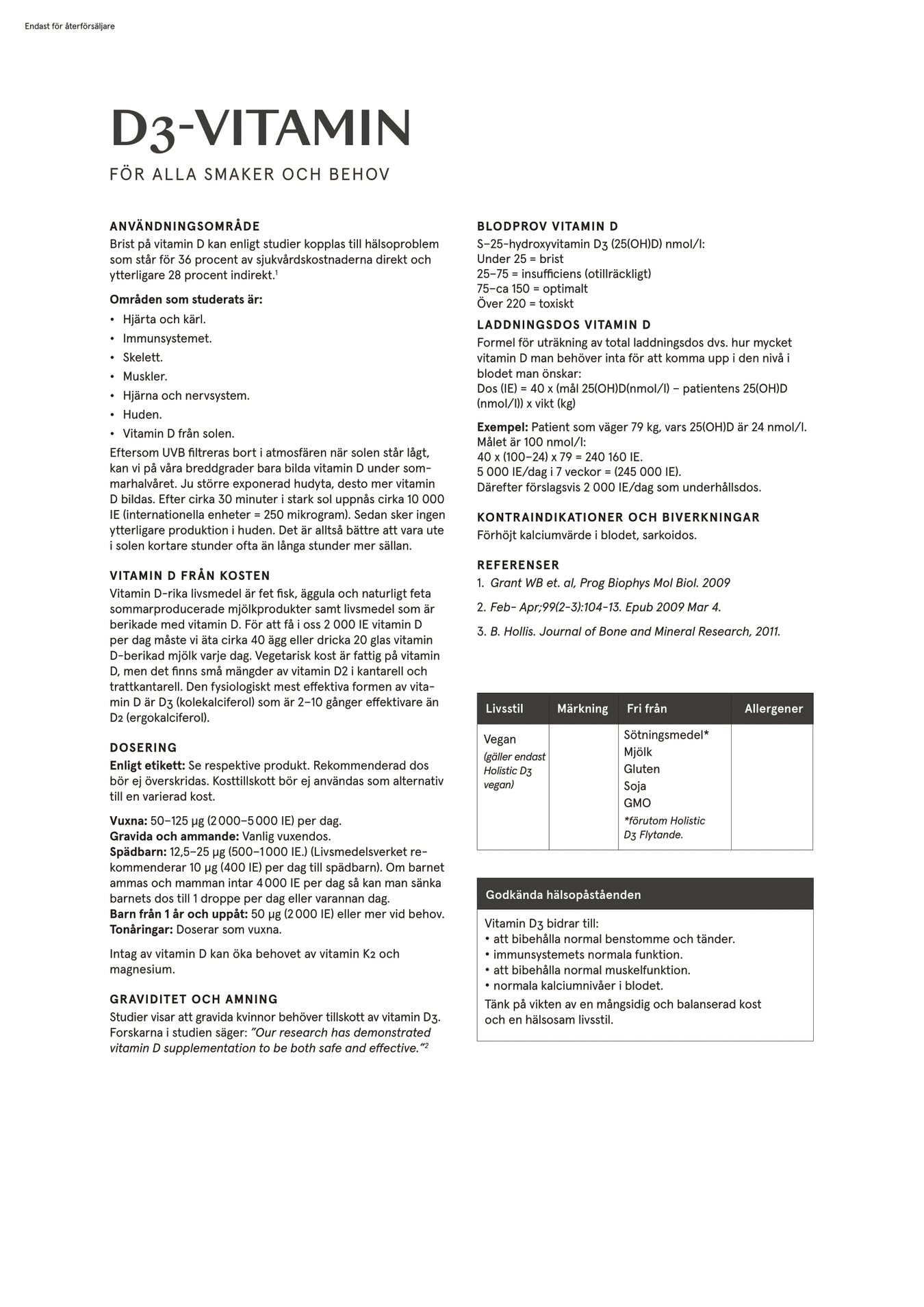 Holistic D3-vitamin droppar, 50 ml