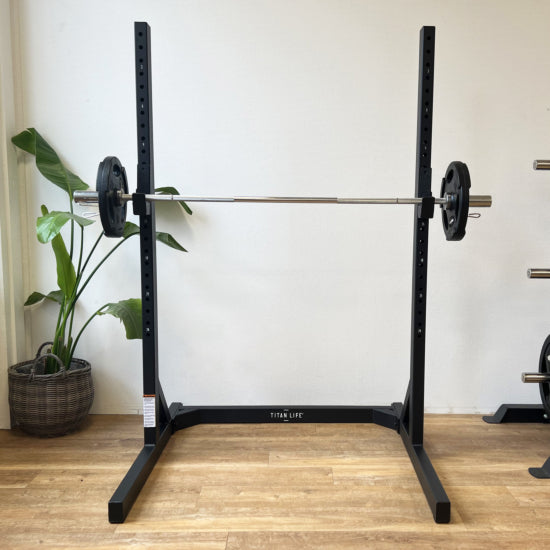TITAN LIFE PRO Squat Stand Skivstångställning – kompakt styrka för ditt hemmagym