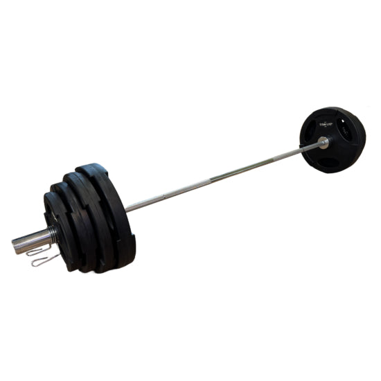 TITAN LIFE Weight Set Skivstångsset 120 kg – komplett styrkepaket för seriös träning