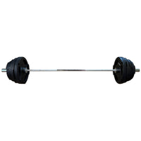 TITAN LIFE Weight Set Skivstångsset 120 kg – komplett styrkepaket för seriös träning