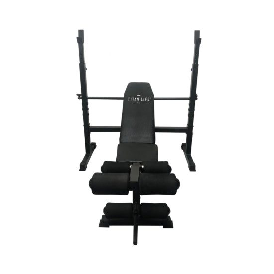 Titan Life Essential Bench II – komplett träningsbänk för hemmagymmet