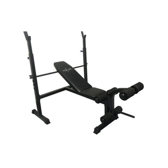 Titan Life Essential Bench II – komplett träningsbänk för hemmagymmet