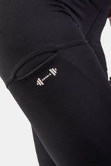 Nebbia Active High-Waist Smart Pocket Leggings, black