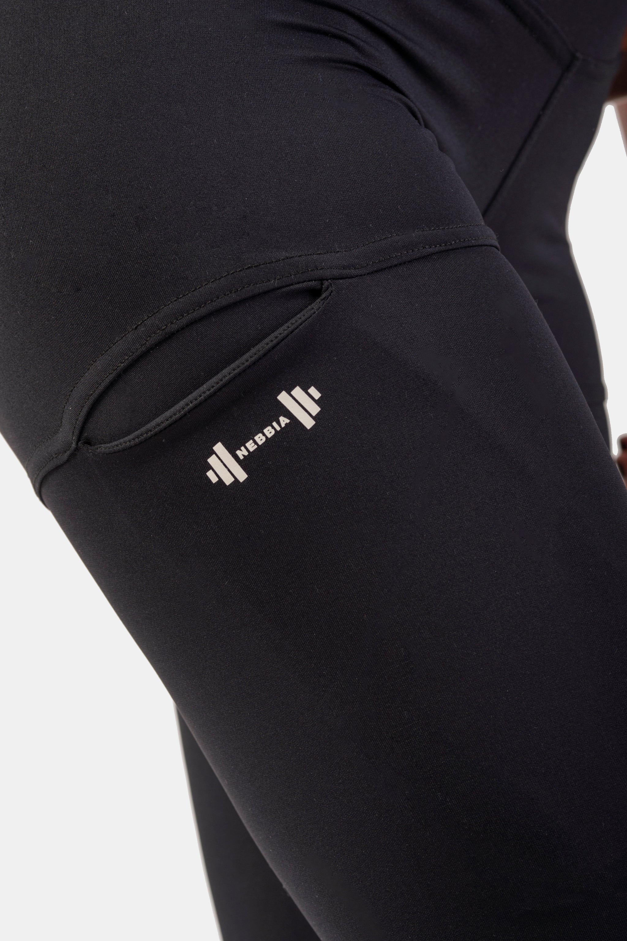 Nebbia Active High-Waist Smart Pocket Leggings, black