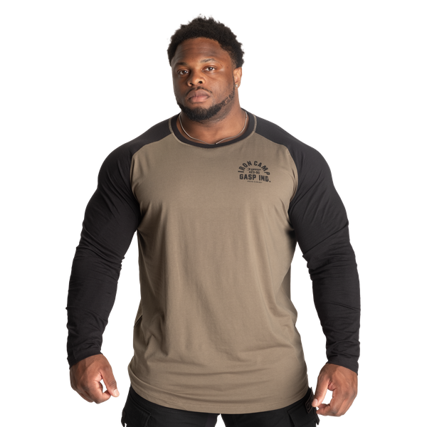 Gasp Iron Camp Raglan LS