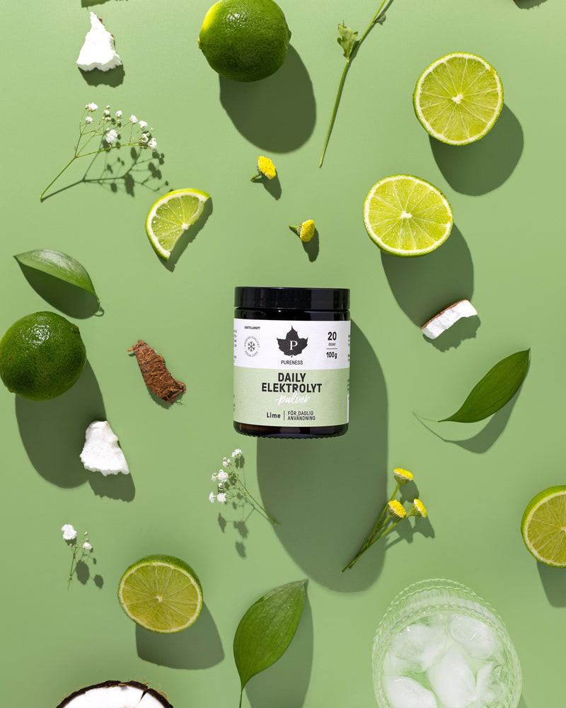 Pureness Daily Elektrolytpulver Lime - 100 g