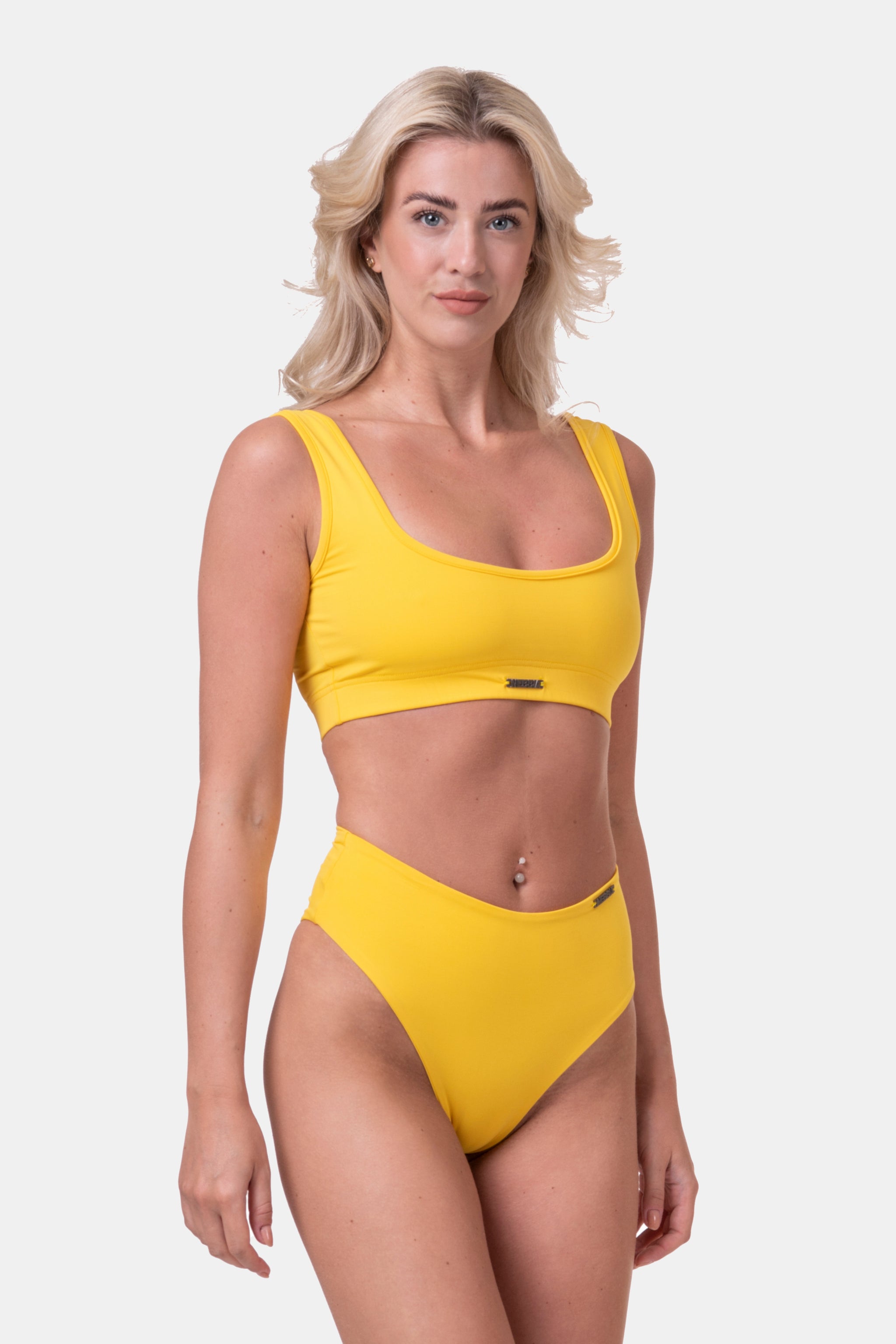 NEBBIA Miami Sporty Bikini Top, yellow