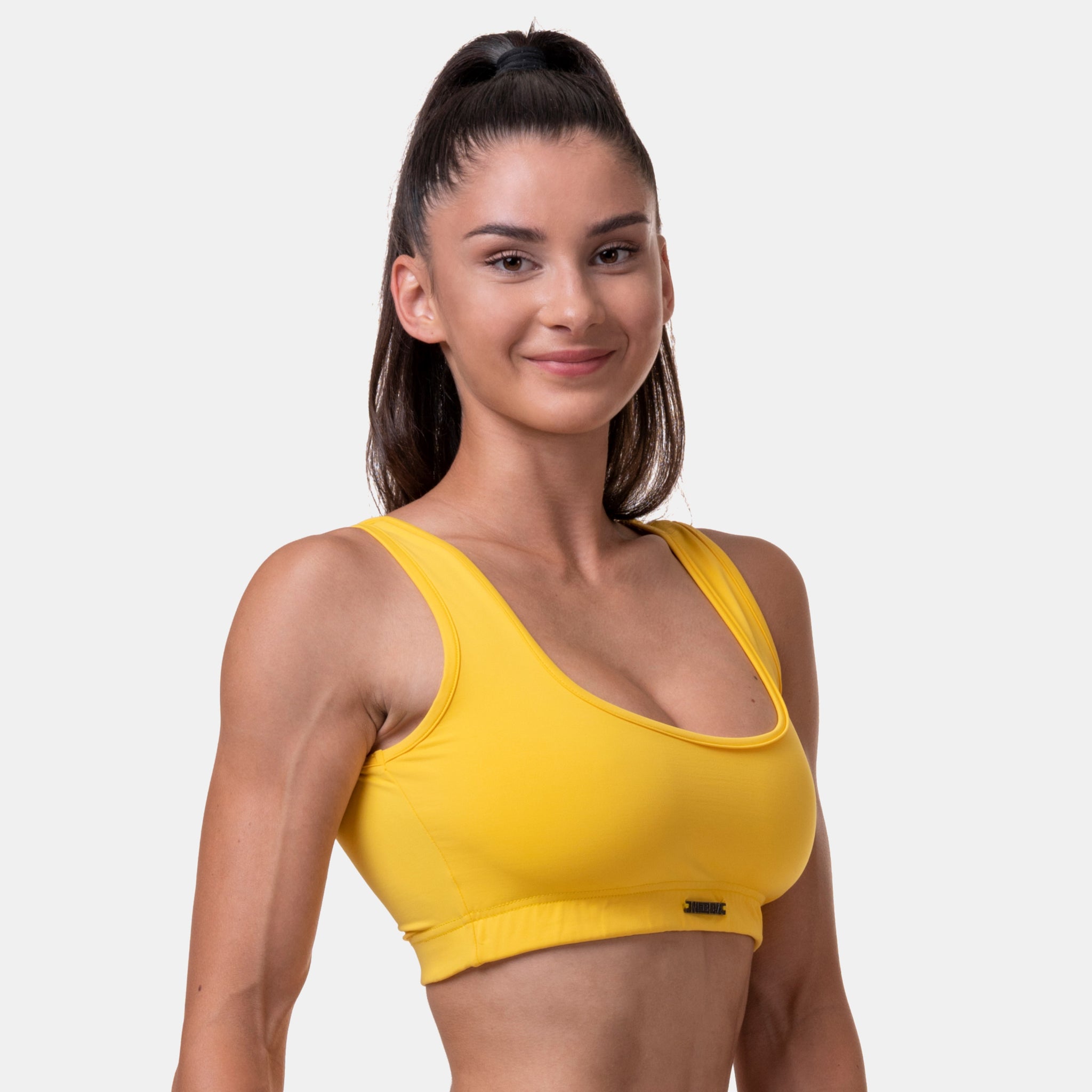 NEBBIA Miami Sporty Bikini Top, yellow