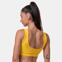 NEBBIA Miami Sporty Bikini Top, yellow