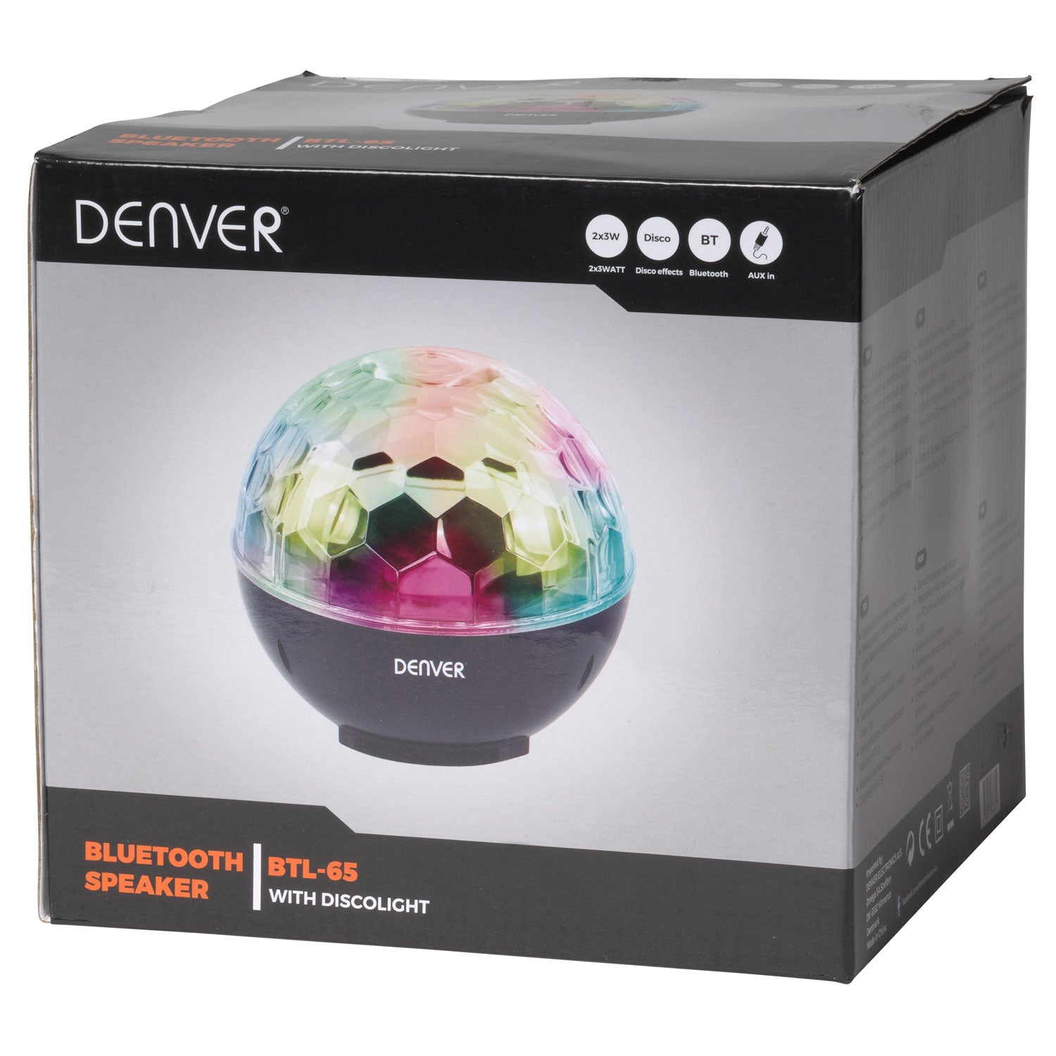 Denver Högtalare Bluetooth Disko-ljuseffekt BTL-65