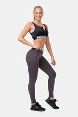 Nebbia Squat HERO Scrunch Butt leggings, marron
