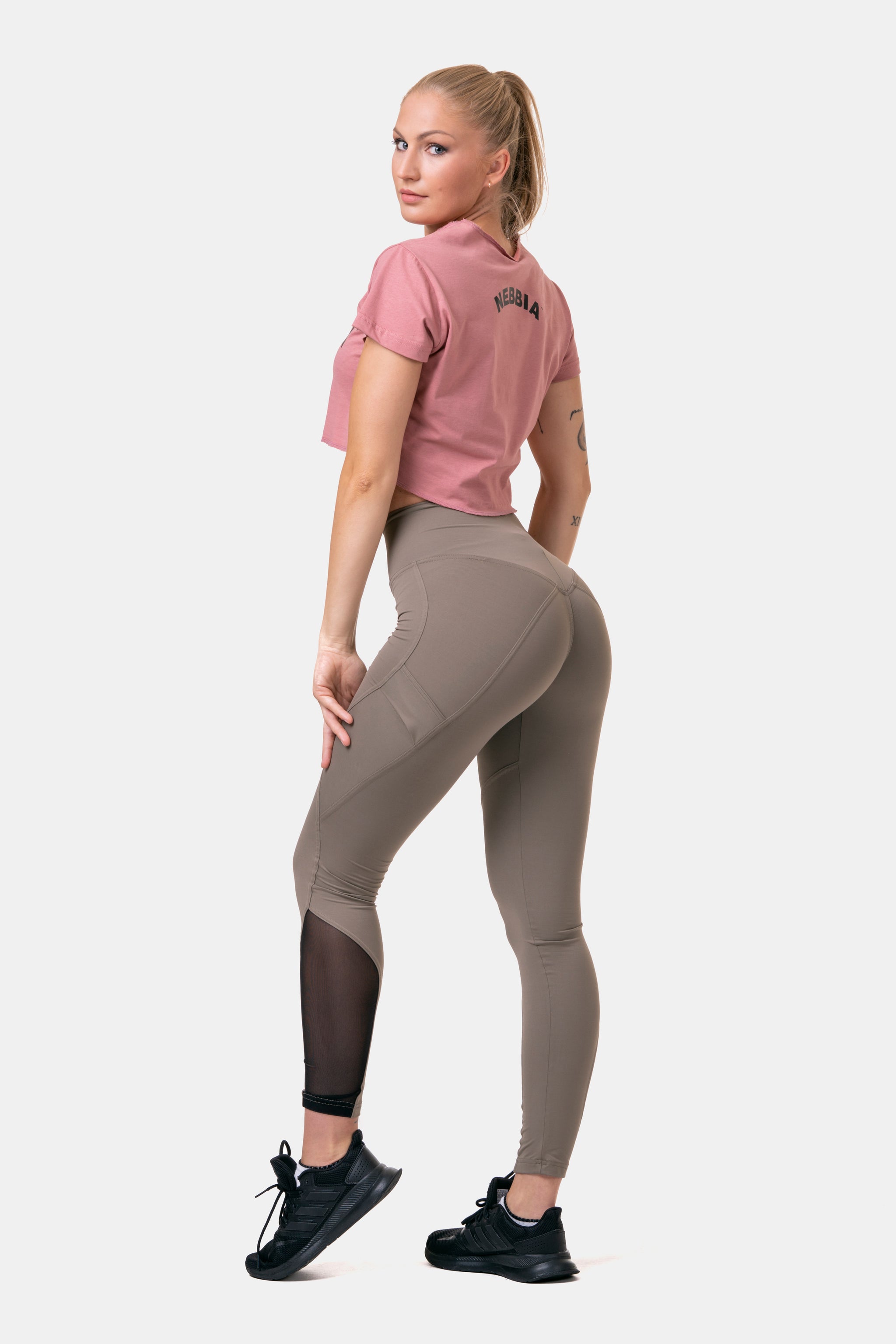 Nebbia Fit & Smart High Waist Tights, mocha