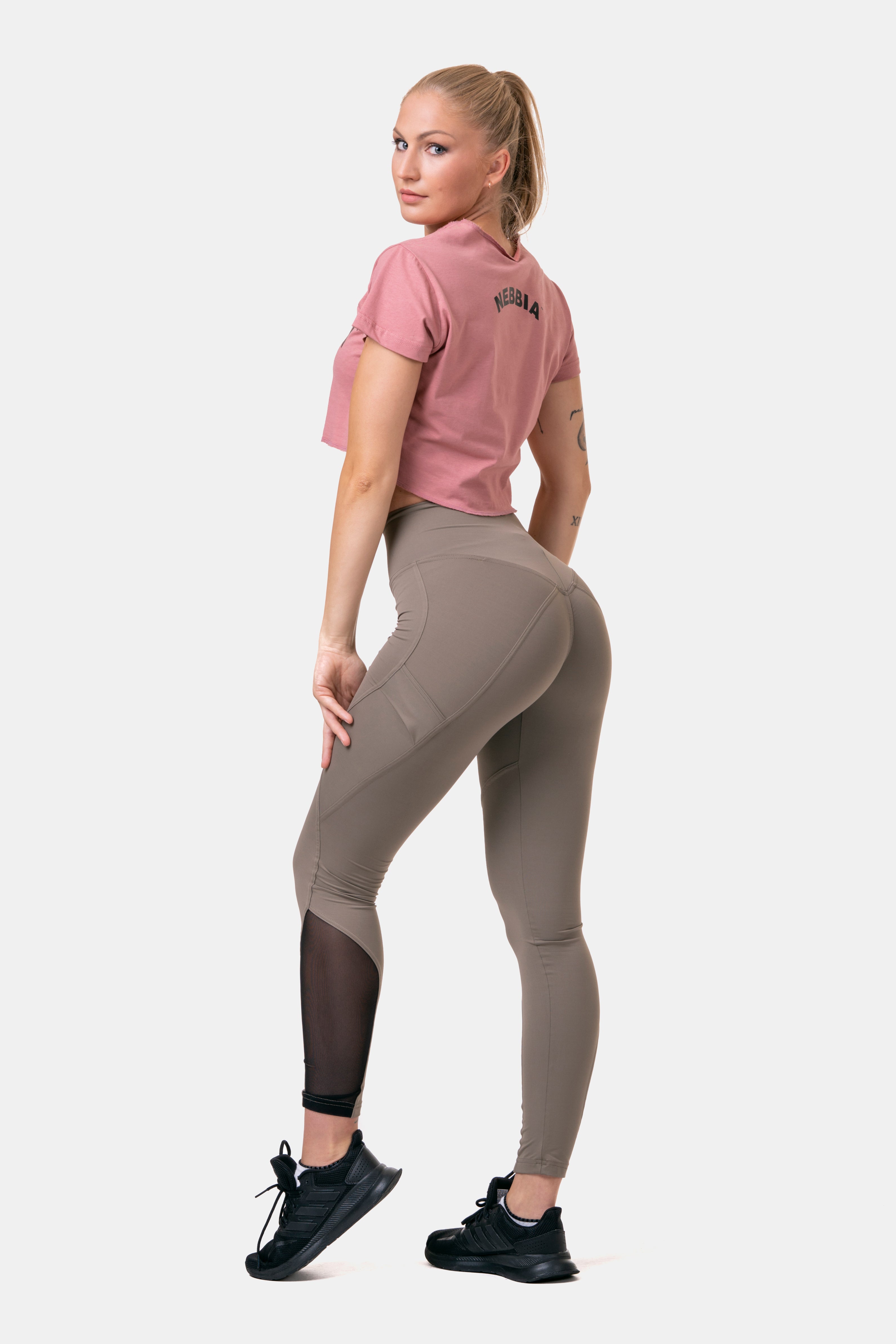 Nebbia Fit & Smart High Waist Tights, mocha