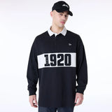 New Era NE DROP SHLDR RUGBY SHIRT NEW Blk