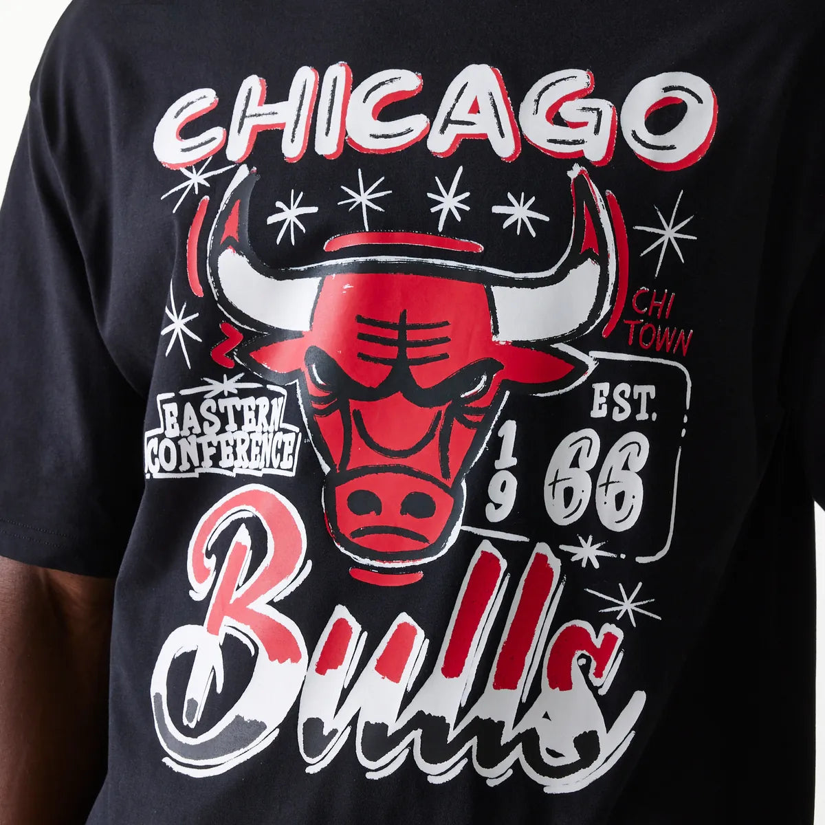 New Era NBA GRPHC OS TEE CHIBUL  Blk