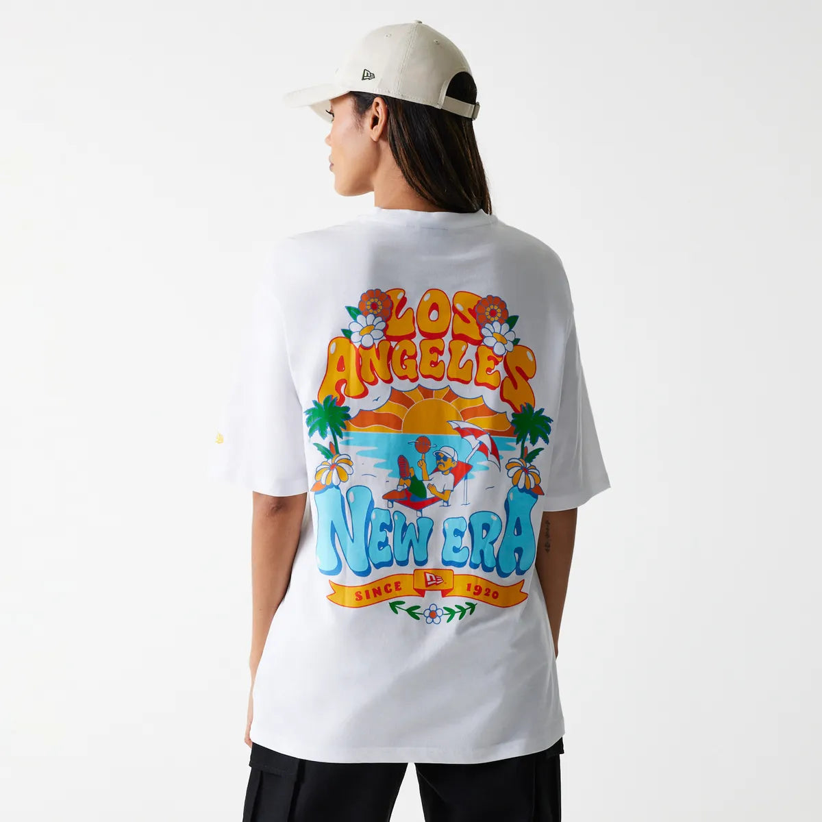 New Era NE OS GRPHC TEE 2 NEWERA  Whi