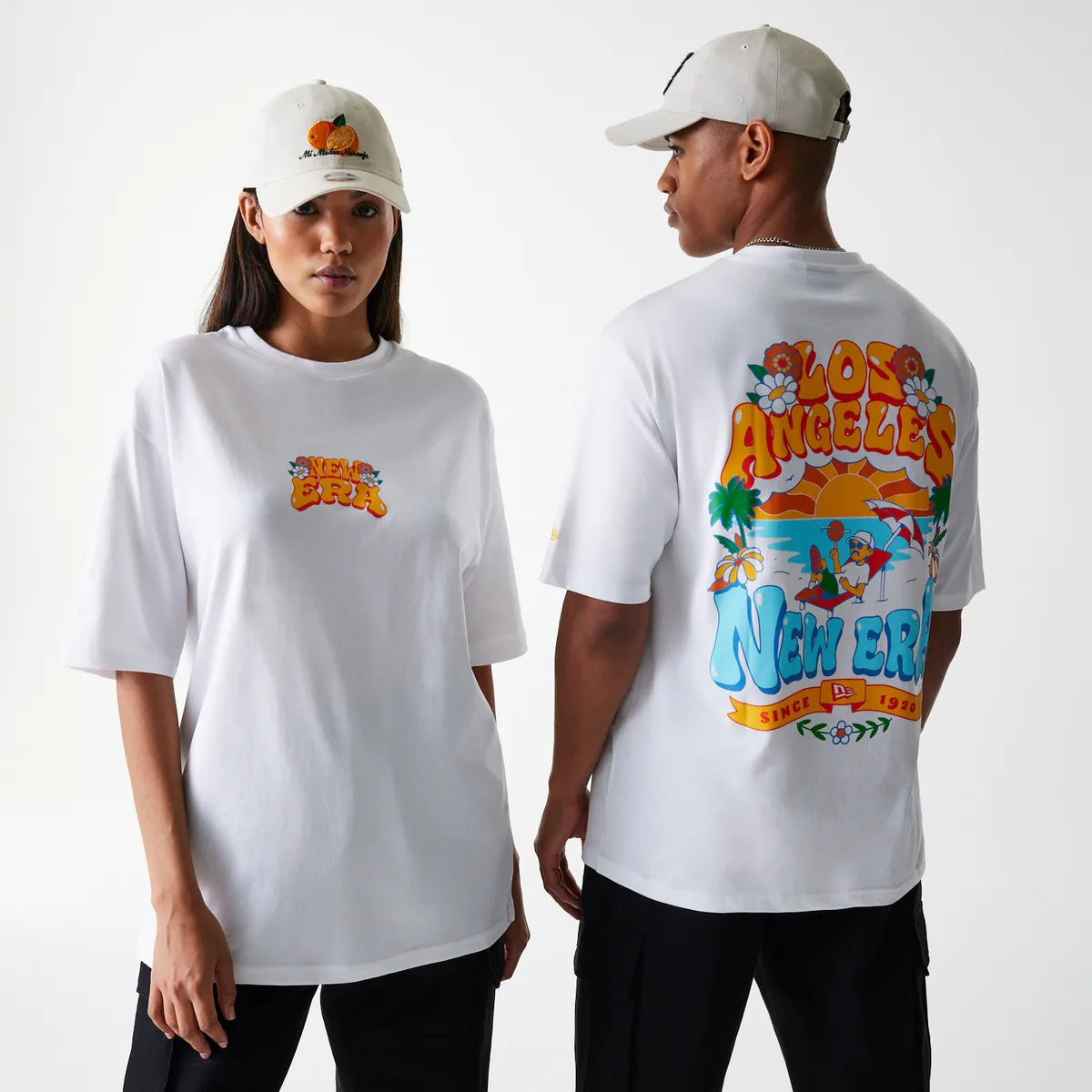 New Era NE OS GRPHC TEE 2 NEWERA  Whi
