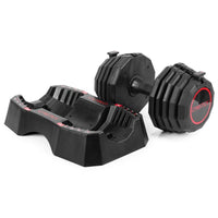 Gymstick Justerbar hantel Quick-Lock Dumbbell – En hel hantelpark i en enda vikt Ställbar 22,5kg