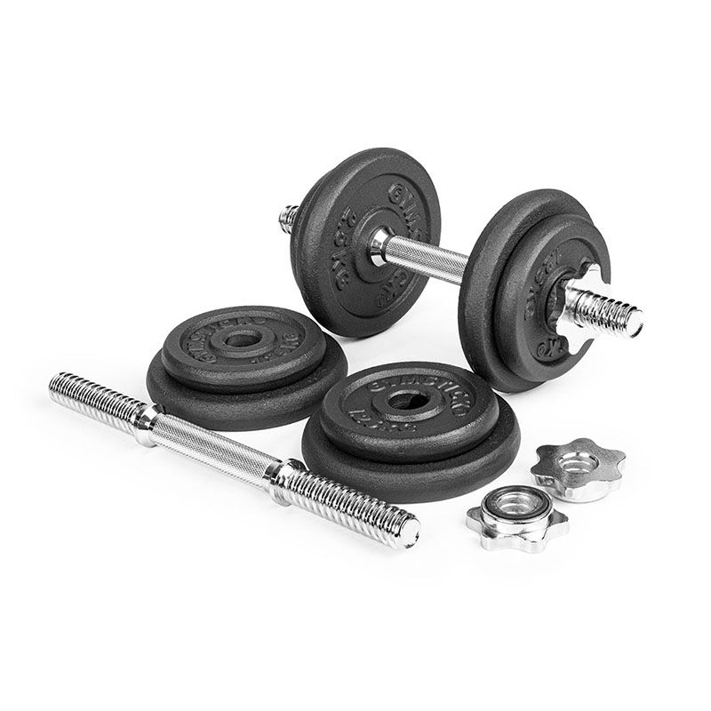 Gymstick Justerbart Hantelset 20 kg – allt du behöver i ett kompakt paket