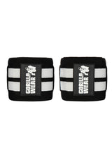Gorilla Wear Elbow Wraps, black/white - 1,8 m
