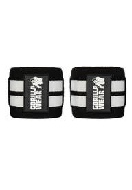 Gorilla Wear Elbow Wraps, black/white - 1,8 m