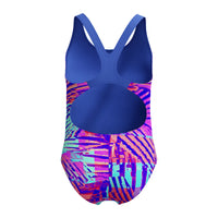 Speedo Girls Digital Allover Splashback Blue