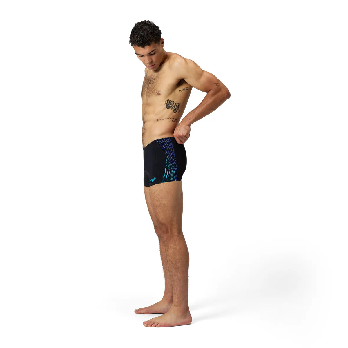 Speedo Mens Tech Panel Aquashort Blue