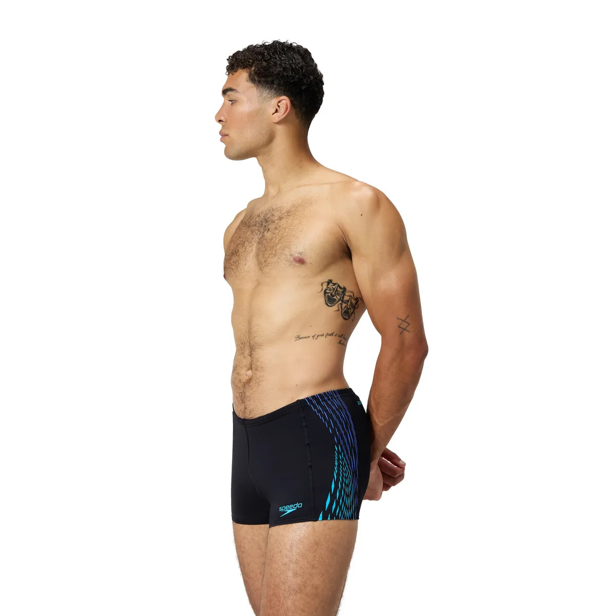 Speedo Mens Tech Panel Aquashort Blue