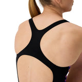 Speedo Womens Digital Printed Medalist Black